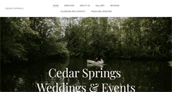 Desktop Screenshot of cedar-springs.com